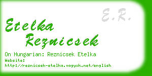 etelka reznicsek business card